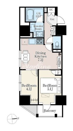 ザ・ライオンズフォーシア町屋の物件間取画像